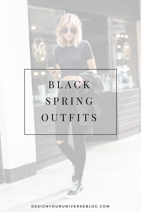 How To Wear Black Clothing In Spring