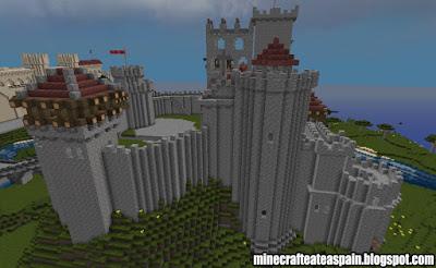 Castillo Medieval inventado por Alberto Santamarina en Minecraft.