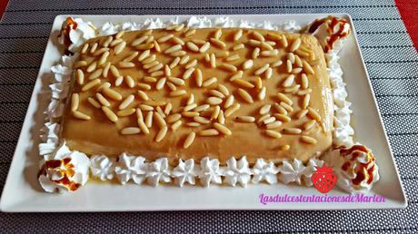 Pastel-Cuajada de Galletas y Piñones