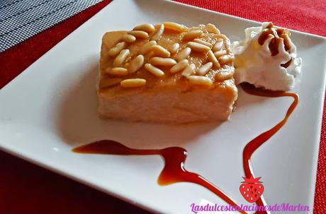 Pastel-Cuajada de Galletas y Piñones