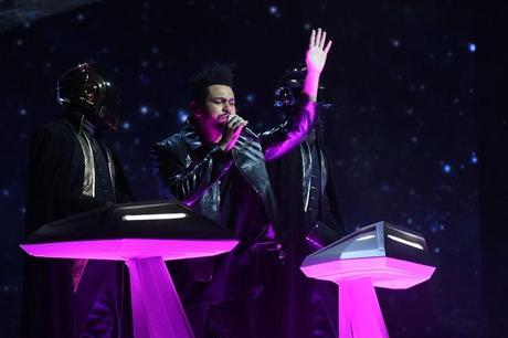 Daft Punk y The Weeknd causaron sensación en la gala número 29 de los Grammy.(Foto Prensa Libre: AFP).