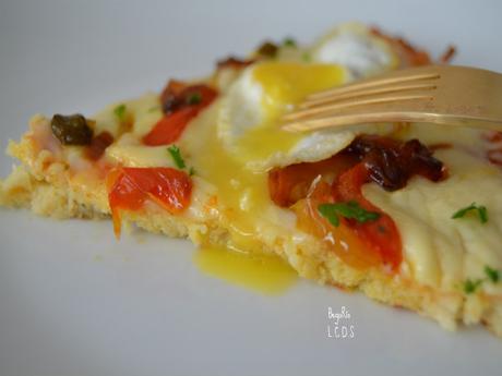 Pizza con masa de coliflor