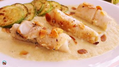 Merluza con salsa de naranja