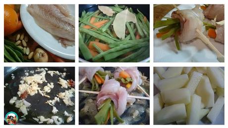 Merluza con salsa de naranja