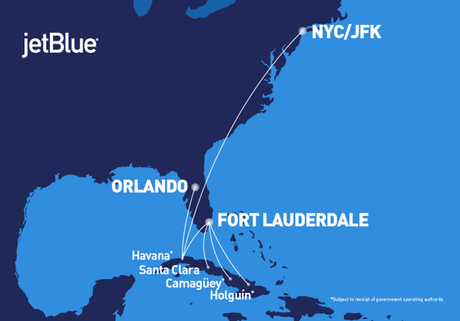 Jet Blue reduce capacidades en vuelos a Cuba