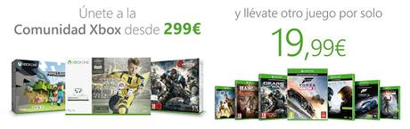 Compra cualquier pack de Xbox One S y llévate un juego por 19,99 euros