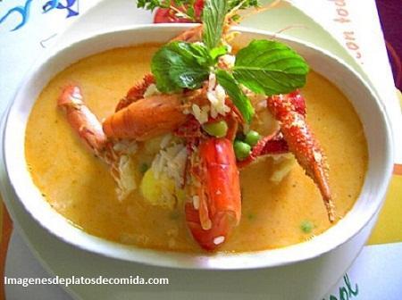 imagenes de platos de sopa camarones