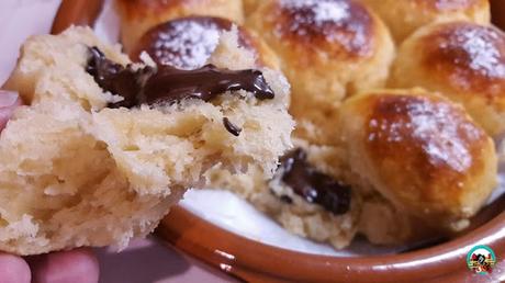 Bollos de leche rellenos