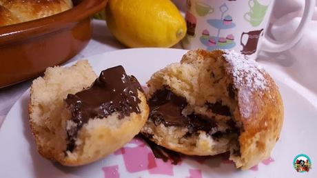 Bollos de leche rellenos