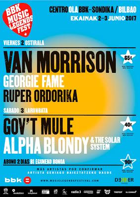 El BBK Music Legends 2017 confirma a Gov't Mule y Ruper Ordorika