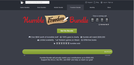 Humble bundle lanza el Freedom Bundle