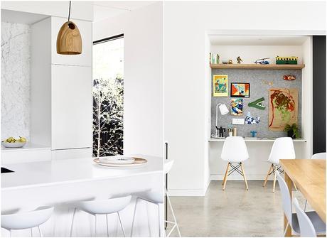 Casa contemporánea y lista de la compra Casa contemporánea y lista de la compra