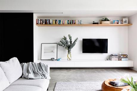 Casa contemporánea y lista de la compra Casa contemporánea y lista de la compra