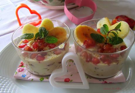 Batido de yogur con frutas de temporada