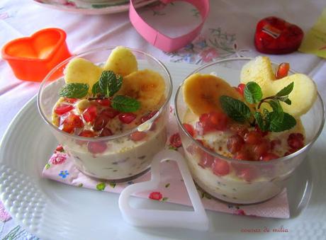 Batido de yogur con frutas de temporada