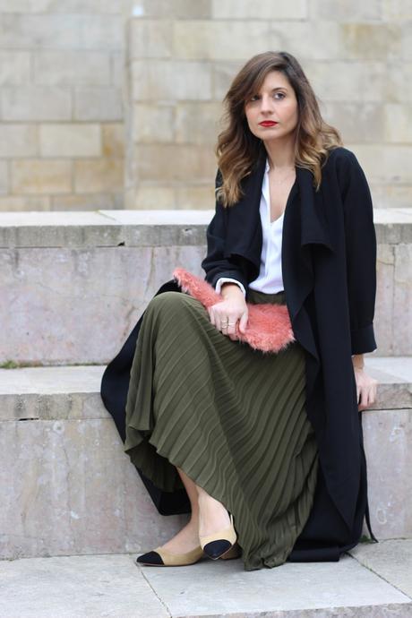 Trench largo fluido de Shein trench largo fluido shein blog moda infrontrowstyle