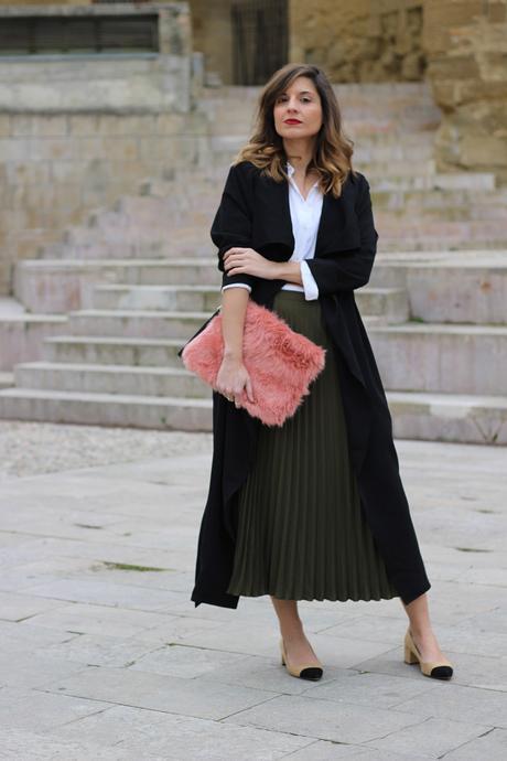 Trench largo fluido de Shein trench largo fluido shein blog moda infrontrowstyle