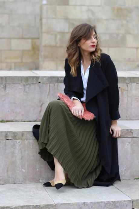 Trench largo fluido de Shein trench largo fluido shein blog moda infrontrowstyle