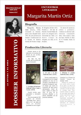 Encuentro literario con Margarita Martín Ortiz