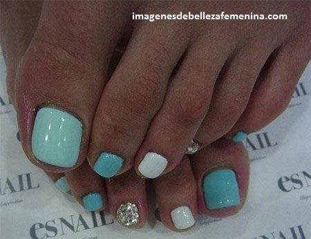 diseños faciles para uñas de pies pedicure