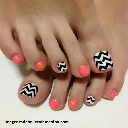 los mejores diseños de uñas para pies modelos