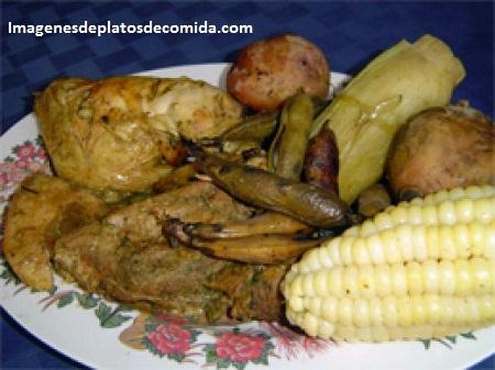 comidas criollas con carne pachamanca
