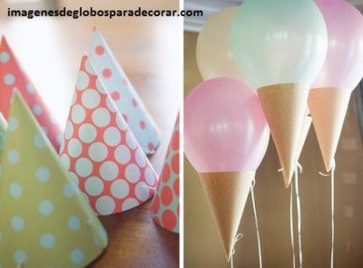 ideas con globos para fiestas helado ideas con globos para fiestas helado