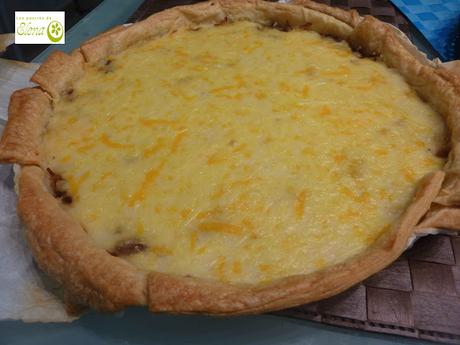 Tarta de cebolla.