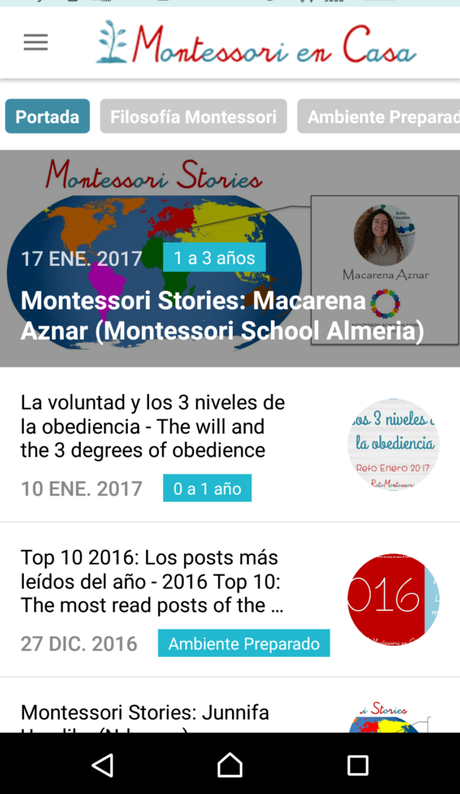 ¡Montessori en Casa ya tiene App!