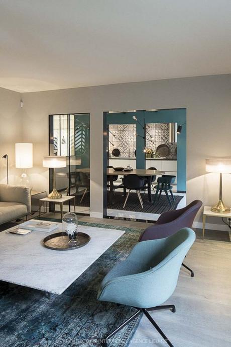 salon butacas azules