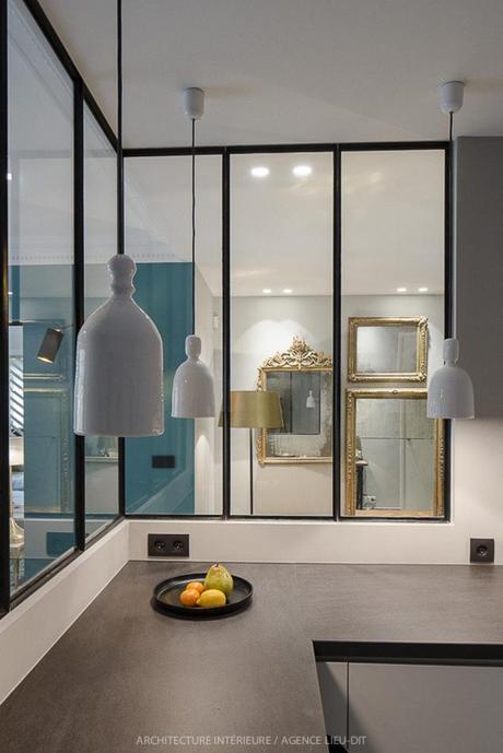 lamparas blancas cocina