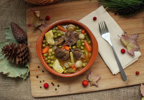 RECETA- Estofado de Ternera con Menestra de Verduras