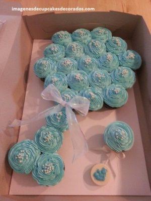 decoracion de cupcakes para baby shower figuras
