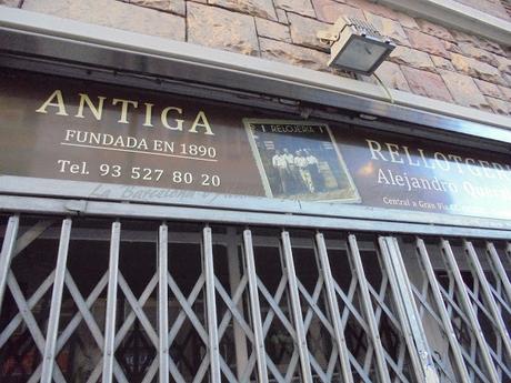 RELOJERÍA ALEJANDRO  QUERAL,FUNDADA EN 1890,CARRER DE SANT ELÍAS 16, A LA BARCELONA D' ABANS, D' AVUI I DE SEMPRE...16-02-2017...!!!