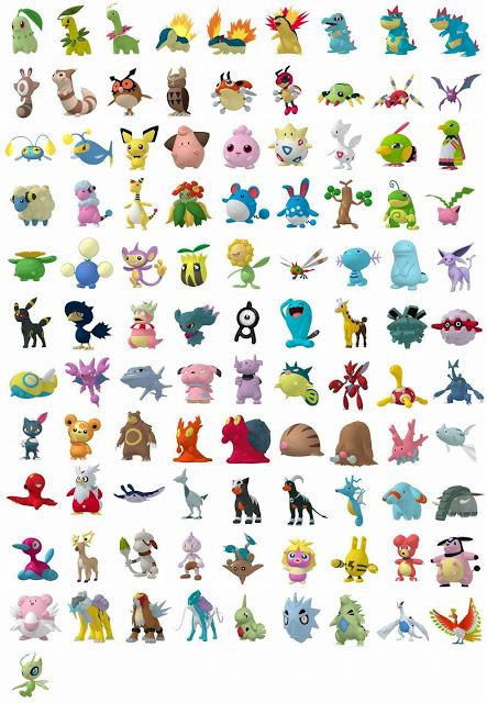 Actualización de espacio a mitad de precio en Pokémon GO y sprites de toda la segunda generación