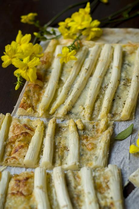 PASTEL DE ESPÁRRAGOS Y ROQUEFORT