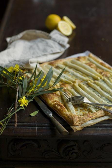 PASTEL DE ESPÁRRAGOS Y ROQUEFORT