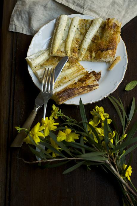 PASTEL DE ESPÁRRAGOS Y ROQUEFORT