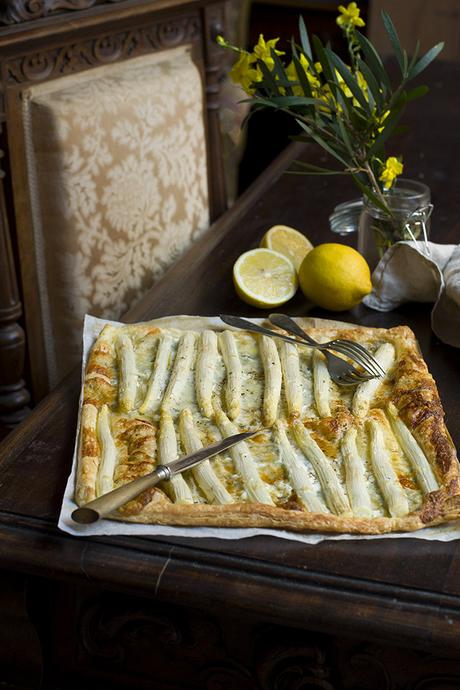 PASTEL DE ESPÁRRAGOS Y ROQUEFORT