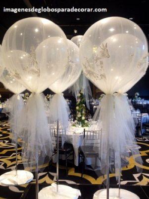 arreglos de globos de boda adornos