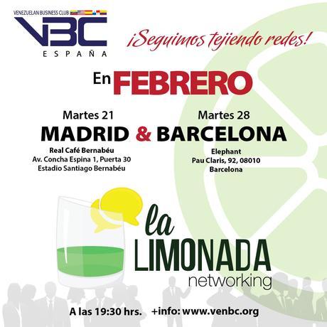 El Venezuelan Business Club invita a La LimonadaVBC en Madrid y Barcelona