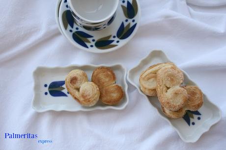 Palmeritas express,palmeritas de hojaldre