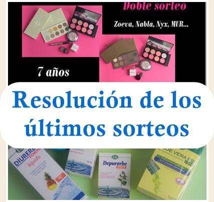 Resolución de los últimos sorteos