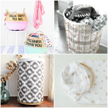 4 Diy cestas para la ropa 