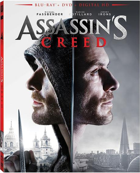 Carátula y extras del bluray de la película Assassin's Creed