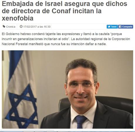 Rechazo a las palabras xenofobas de la Directora del Conaf