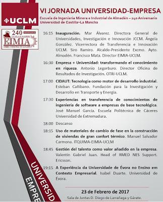 VI Jornada Universidad-Empresa en la EIMI Almadén