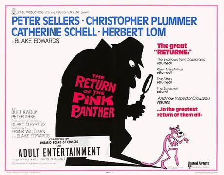the return of the pink panther movie poster