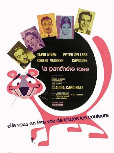 la panthere rosa film affiche retro style