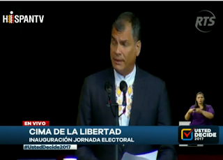Correa rechazó ‘mentalidad colonialista’ de senador español [+ video]